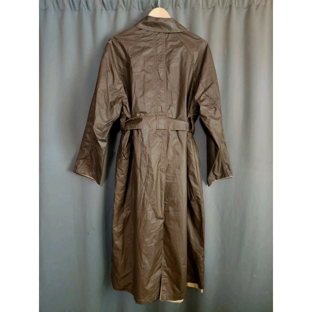 ZARA Reversible Trench Coat ZW COLLECTION Brown Tan Size Small NWT - Picture 10 of 16